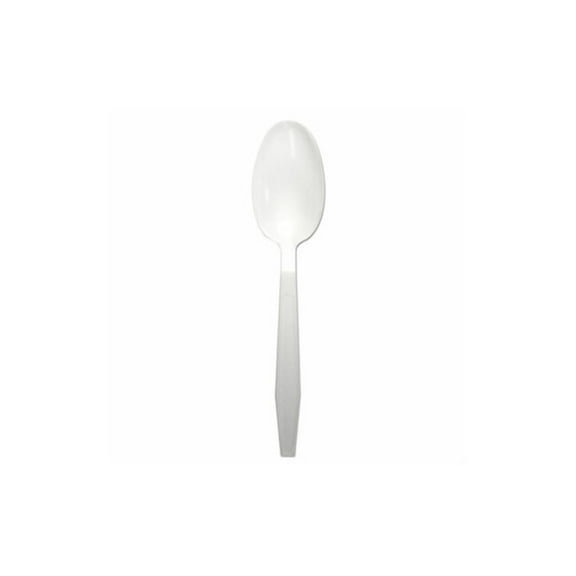 Boardwalk Heavyweight Polypropylene Cutlery Teaspoon White 1000/ctn BWKTEAHWPPWH