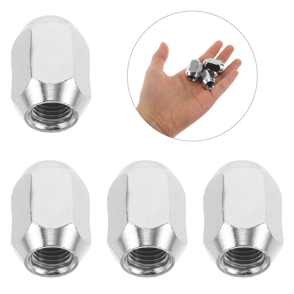 Luxshiny 8Pcs Silver Car Wheel Lug Nuts for Atv and Truck Tires Easy Quick Installation Set