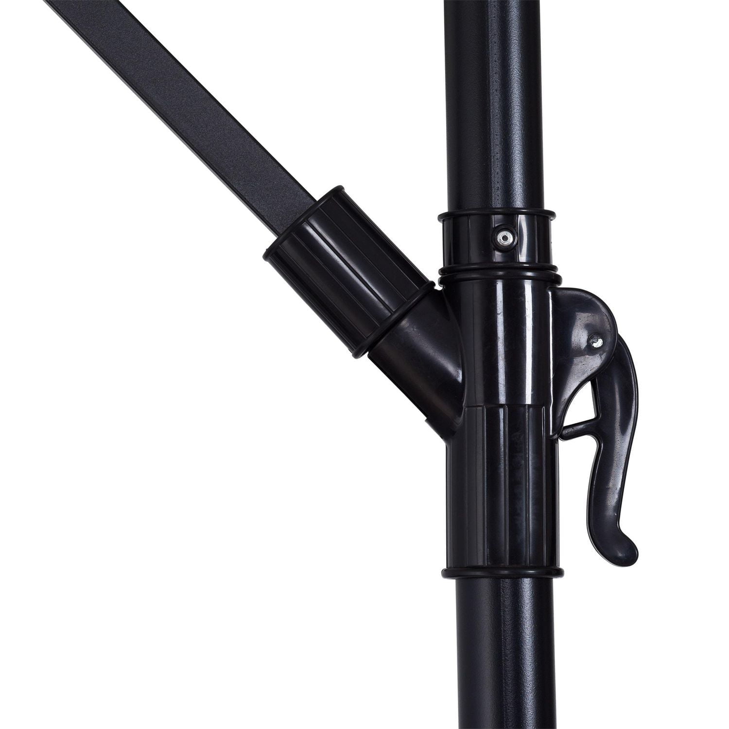 Parasol de terrasse inclinable en porte-à-faux CorLiving Persist de 2,7 m avec cadre en acier thermolaqué