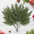 thumbnail image 3 of 24PCS Artificial Pine Needles Branches 12.4" Christmas Greenery Stems Green Plants Fake Pine Sprigs Faux Pine Leaves Picks Crafts Sprays for Xmas Tree DIY Wreaths Garlands Home Decoration (24, Green), 3 of 5