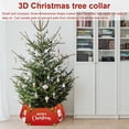 thumbnail image 4 of Feliz árbol de Navidad Collar Copos de nieve Anillo de Navidad Fiesta Interior Exterior Falda de piso Festival Decoración Artesanía Regalo Nuevo 004 seitruly HA009061-04, 4 of 6