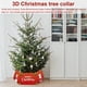 thumbnail image 4 of Wosthever Feliz árbol de Navidad Collar copos de nieve anillo de Navidad fiesta interior exterior suelo Festival decoración artesanía regalo nuevo Kits de decoración para fiestas cuatro, 4 of 6