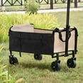 thumbnail image 4 of LULULION Foldable Durable Black 600D Oxford Side Bag for Camping Wagon Storage, 4 of 8