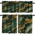 thumbnail image 1 of Landscape Curtains, Spring Nature Woodland Mountain Flower Green Tree Scenery Print Patterned Waterproof Fabric Grommet Window Drapes for Bedroom Living Room Cafe Office 2 Panels W42 x L63, 1 of 5