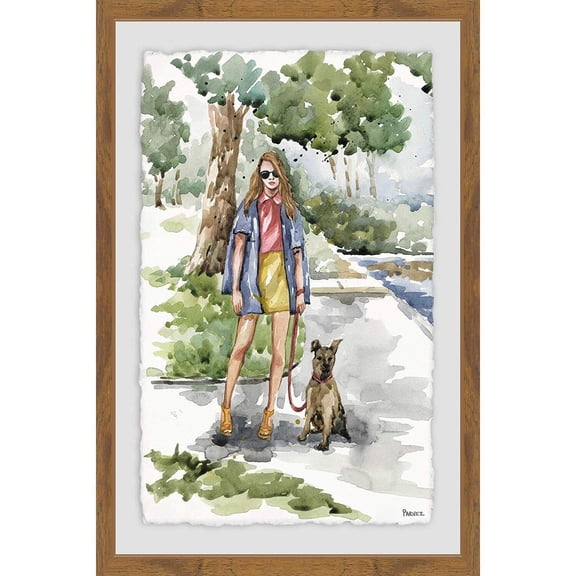 Parvez Taj Good Day to Walk Framed Painting Print