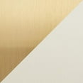 thumbnail image 2 of Marla Contemporary Nesting Pleated Ottoman Set in Gold Metal and Cream Velvet by LumiSource, 2 of 10