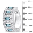 thumbnail image 2 of Everly Women's Topaz Sterling Silver Earrings, 2 of 6
