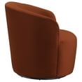 thumbnail image 5 of Joyce Upholstered Barrel Back Swivel Chair Burnt Orange, 5 of 8