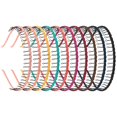 thumbnail image 1 of Framendino Paquete de 10 diademas de metal envueltas en cinta con peine de dientes, diadema para el pelo para mujeres y niñas, 1 of 5