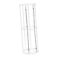 thumbnail image 2 of S SERENABLE Ball Storage Rack Display Stand Metal Vertical Ball Rack for Gyms Rooms Home White 2 Layers, 2 of 9