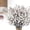 White2, variant on Verdsylv Single Gypsophila & Cherry Blossom Stem - Delicate Faux Flower Sprig for Vase Displays - Adds Soft Touch to Living Room & Wedding Centerpieces - Realistic & Fragile-Looking, Black
