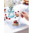 thumbnail image 3 of WELLIFE FESTIVE 200 Pcs Blue Glitter Dessert Plates, Plastic Square Plate Includes 100 Dessert Plates & Forks for Wedding, Party, 3 of 7