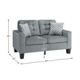 thumbnail image 7 of Pemberly Row 18.5" Contemporary Microfiber Fabric Tufted Loveseat in Gray, 7 of 7