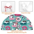 thumbnail image 4 of Lsque Swimming Bulldog Print Christmas Tree Skirt, Tree Skirt with Ties or Velcro, Perfect for Holiday Decorations, Halloween, and New Year-36", 4 of 7
