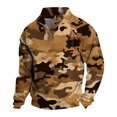 thumbnail image 1 of Spring And Autumn Men's Standing Collar Sweatshirt Is Outdoor Casual Sweaters TopsXL, 1 of 3