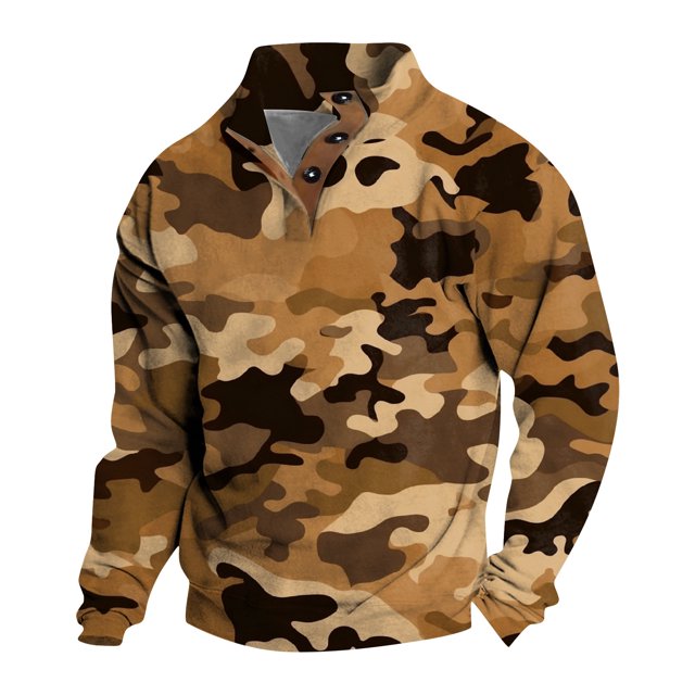 Spring And Autumn Men's Standing Collar Sweatshirt Is Outdoor Casual Sweaters TopsXL