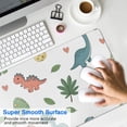 thumbnail image 4 of Long Mouse Pads for Desk,White Cartoon Dinosaurs Eggs Hearts Desk Mats on Top Of Desks, Desk Mouse Pad Extra Large with 3mm Non-Slip Base and Stitched Edge for Gaming,Work,Home 31.5"x11.8", 4 of 5