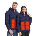 thumbnail image 4 of USB Intelligent Constant Temperature Heated Windproof Coat for Men and Women with 11 Heating Zones, Plus Size, Hooded Design for Winter, 4 of 6