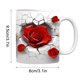 thumbnail image 3 of Ganfancp Día de San Valentín Rosa Roja Inicio Café Marca Taza Pareja Regalo Rebajas Hoy Liquidación 1X Taza, 3 of 7