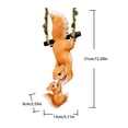 thumbnail image 4 of Toystoory Figurita de jardín para el hogar, adorno decorativo de ardilla Adorable, decoración colgante de escalada de ardilla Linda Decoración del hogar, 4 of 6
