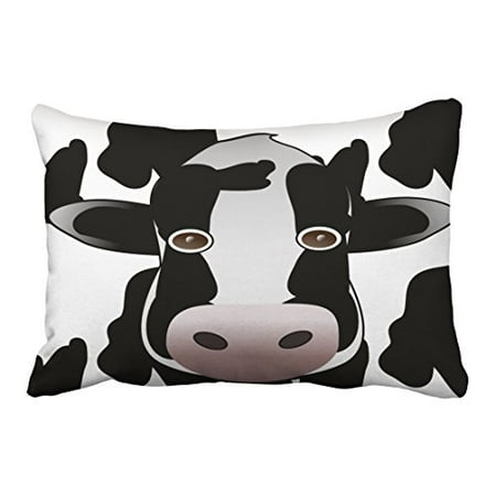 Winhome Vintage Popular Black And White Cow Animal Print Polyester