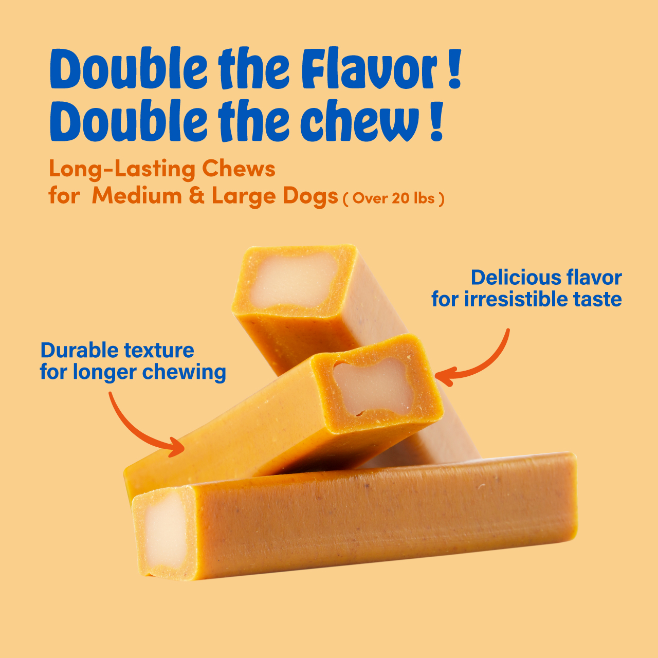 N-Bone Mega-Bone Dog Chews, Mac N' Cheese Flavor, 6 Count photo 6