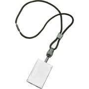 SKILCRAFT NSN6130195, Smart Card Holder Lanyard, 12 Per Dozen, Black
