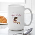 thumbnail image 6 of CafePress - Bunny For A Day Large Mug - 15 oz Ceramic Large White Novelty Mug, 6 of 6