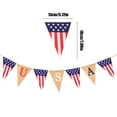 thumbnail image 3 of Nmdmisc USA Stars and Stripes Flag Bunting Garland USA Triangle Banner Patriotic Party Decoration for Fourth of July Independence Memorial Day Party Supplies, 3 of 6