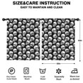 thumbnail image 2 of Blackout Kids Curtains,Black White Skull Pattern Childrens Insulated Curtains Set Of 2,Bedroom Essentials,Toddler Room Decor 52x63in(132x160cm), 2 of 5