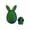 Green, variant on DUYIWUE 3D Printed Easter Bunny Egg 3.5 inches, 3D Printed Bunny Eggs with Rabbits Figurine Inside, Funny Bunny Egg Ornament, Surprise Easter Gift Ideas for Kids