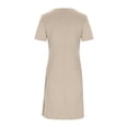 thumbnail image 5 of Admvng Womens Dress Casual Ruched Bodycon Dress Summer Asymmetrical Hem Cocktail Party Dress, 5 of 5