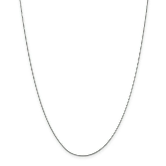 Beautiful 14k White Gold .90mm Round Snake Chain