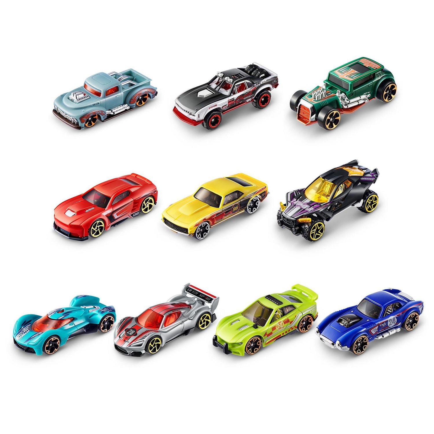 Metal Machines Mini Racing Car Toy 5 Pack Series 2 by ZURU (Styles May Vary)