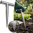 thumbnail image 1 of Barbotine de Jardin en Acier Inoxydable Robuste pour Bulbes et Semis avec Repères de Profondeur et Poignée Ergonomique, 1 of 7