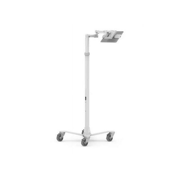 Compulocks Universal Tablet Cling Medical Rolling Cart Extended White