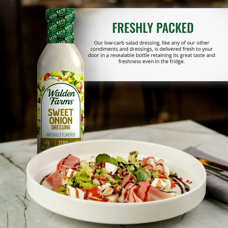 walden farms salad dressing Farms Thousand Island Dressing, 12 fl oz Smoky bacon meets classic ranch Creamy Walden Farms Dressing Salad Calorie