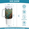 thumbnail image 3 of 40 Oz Car Handle Water Bottle Water Cup Water Bottle Water Jug Coffee Cup Travel Water Bottle Beautiful Brown Owl, 3 of 8