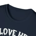 thumbnail image 3 of I Love Her Boo Bees, Gildan Unisex T-Shirt, Bee Ghost Graphic Tee, S-3XL, 3 of 3