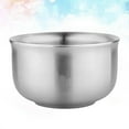 thumbnail image 4 of WRISTBIQUE 1Pack Metal Soup Bowls Silver 13.5*0.5*3.1in 304 Stainless Steel Heat Insulated Double Wall Round, 4 of 8
