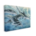 thumbnail image 2 of Stupell Industries Playful Passage Dolphins Swimming Coastal Painting Gallery Wrapped Canvas Print Wall Art, 2 of 5