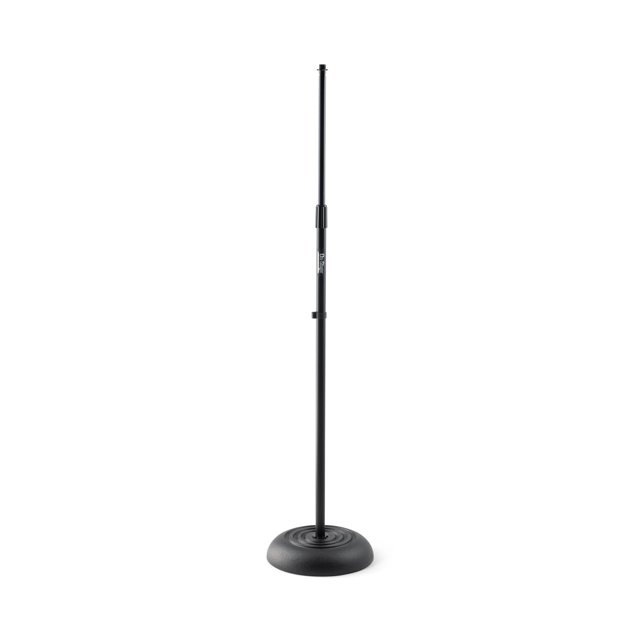 Soporte para micrófono OnStage MS7201B, base redonda, negro