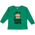 thumbnail image 3 of Inktastic Monkey I Love Hanging out with My Auntie Boys or Girls Long Sleeve Toddler T-Shirt, 3 of 5
