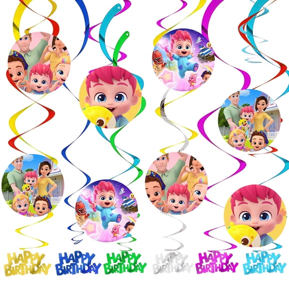 Party Decorations Bebe Pre-Strung Playtime Hanging Decor Honeycomb Swirls Lanterns Pompoms Supplies Fans