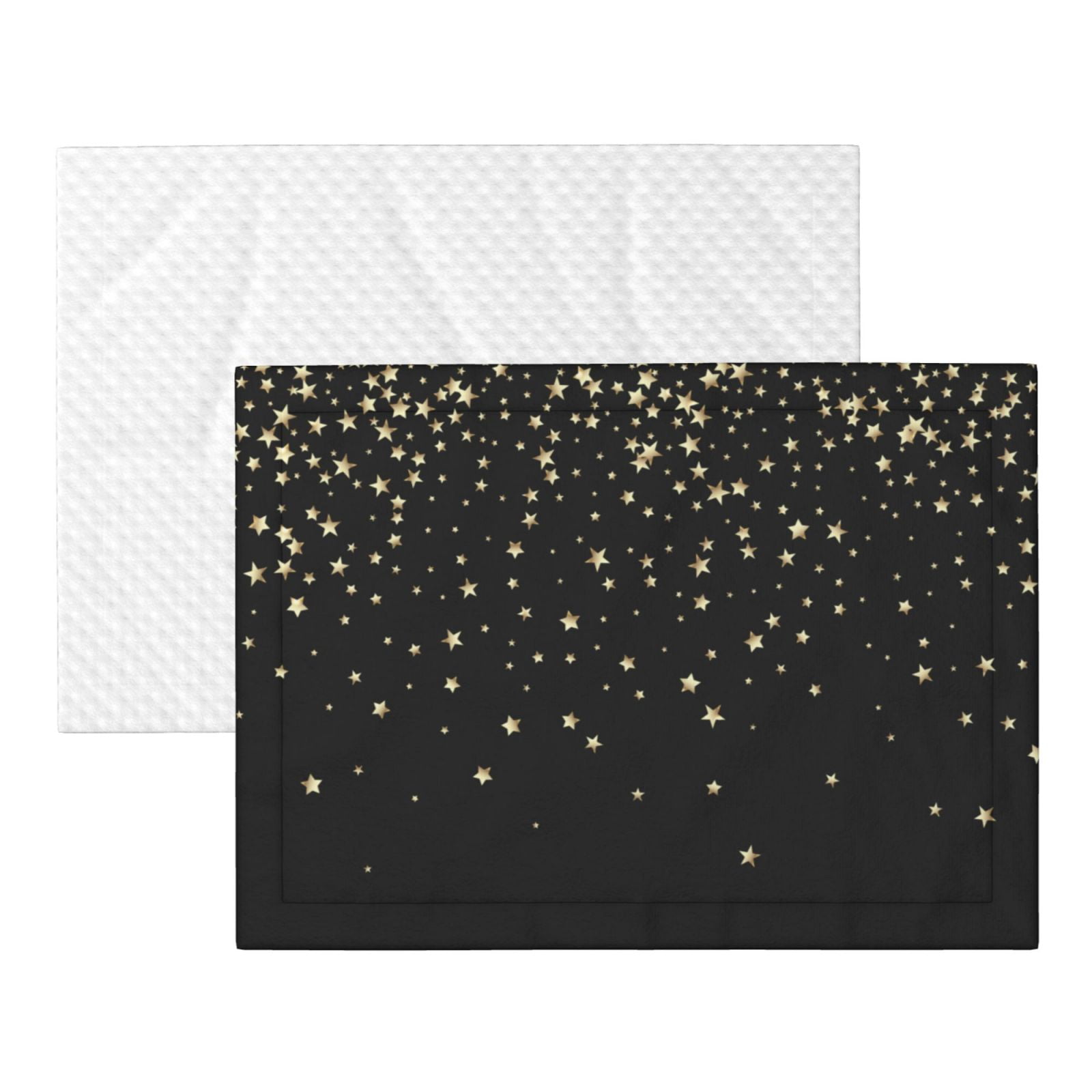 Naloa Star Silver Glitter Dog Blanket, 3 Sizes Cat Blanket for Indoor Cats Large Medium Small Dog Gifts-Small