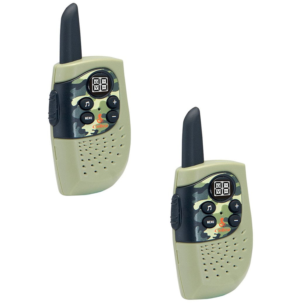 Cobra Hero Special Forces 16 Mile 22 Channel 2 Way Kids Walkie Talkie, Green