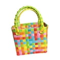 thumbnail image 2 of Bolso tejido,Bolsa de almacenamiento de verano de moda impermeable,Bolso de mano portátil para vacaciones Estilo G, 2 of 8