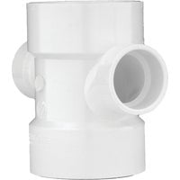 1PC Charlotte Pipe Reducing Double Sanitary Tee