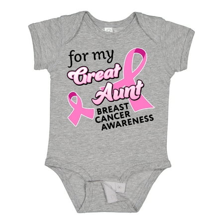 

Inktastic For My Great Aunt - Breast Cancer Awareness Gift Baby Boy or Baby Girl Bodysuit