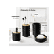 thumbnail image 3 of Juego De Accesorios Baño 4 Pzs Dispensador Bambú Y Plástico Xtellar Negro, 3 of 4